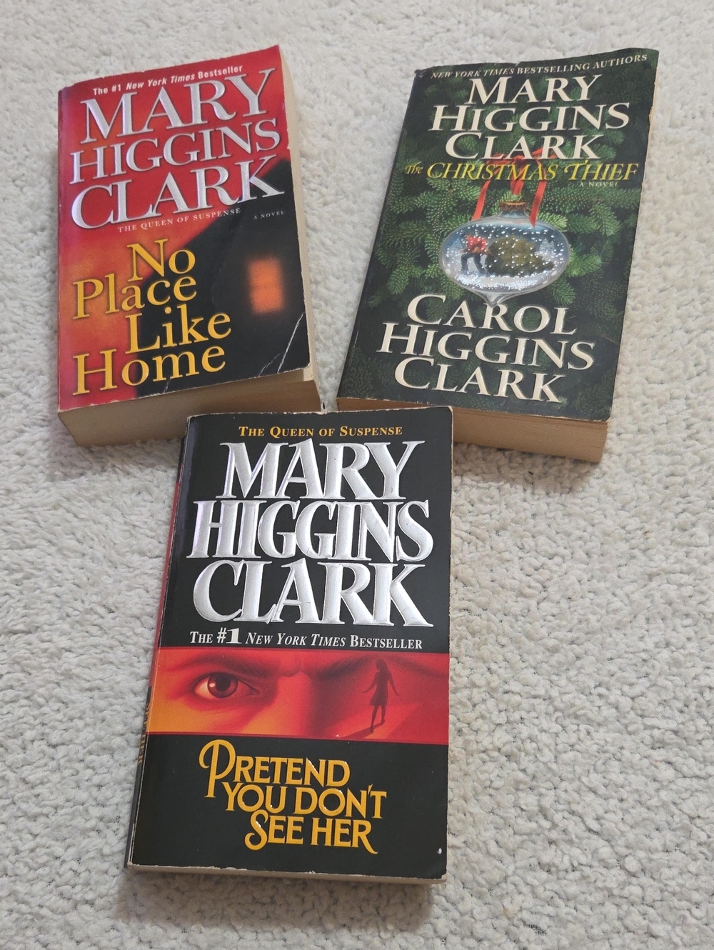 MARY HIGGINS CLARK SET OF 3 PAPERBACK BOOKS